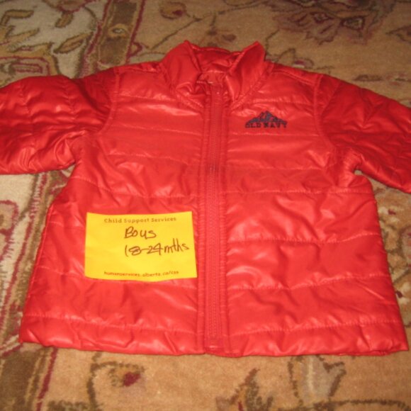 Old Navy Kids Bright Red Puffer Jacket - Picture 6 of 6